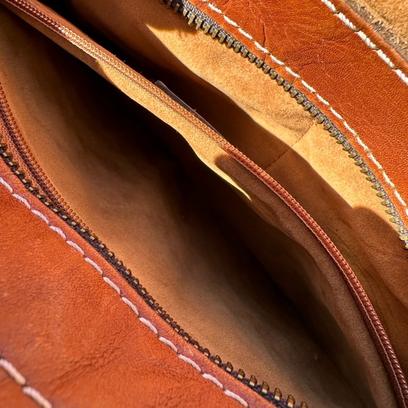 Patricia Nash Brown Smooth London Leather Saddle Crossbody Bag - Picture 10 of 10